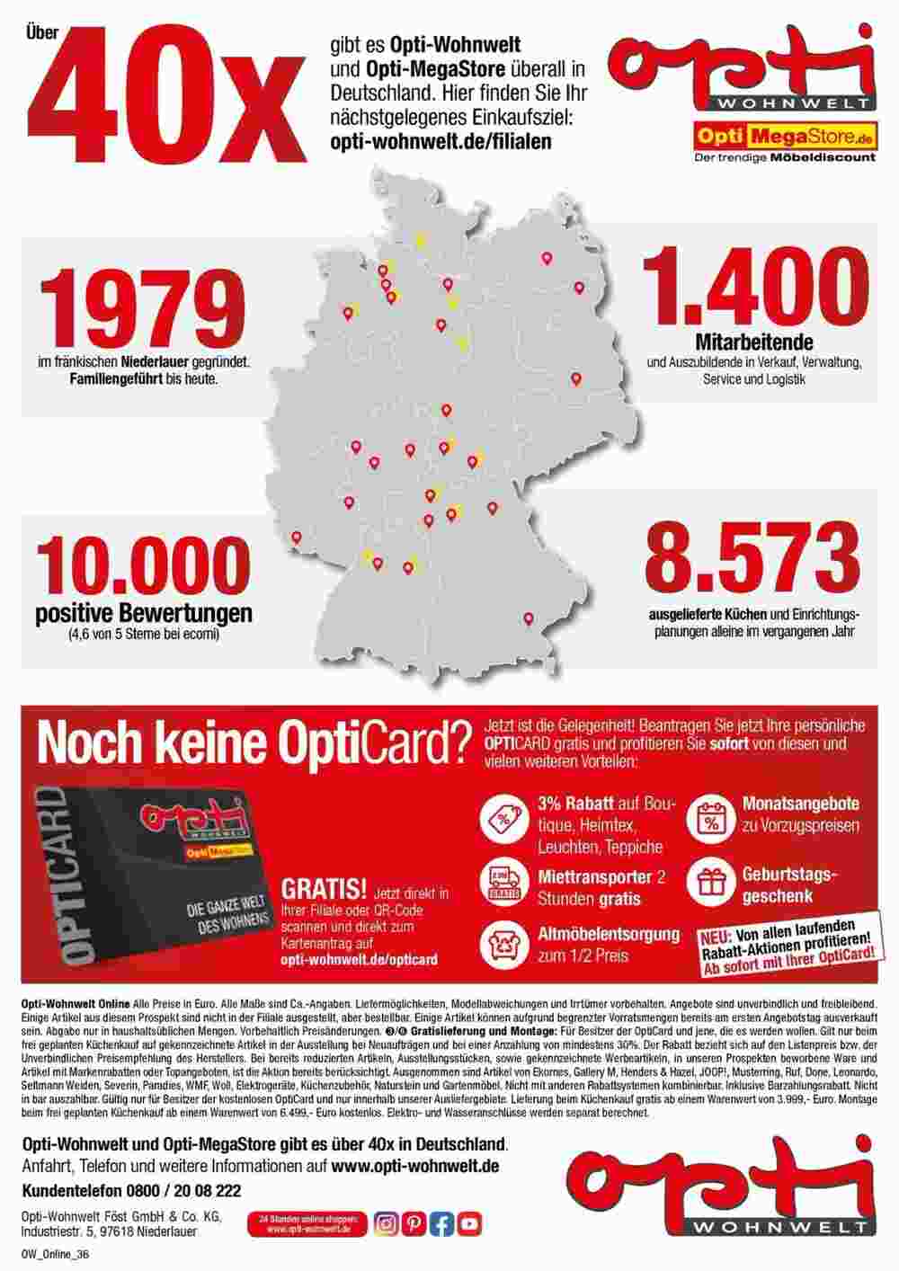 Opti Wohnwelt Prospekt (ab 25.08.2024) zum Blättern - Seite 38