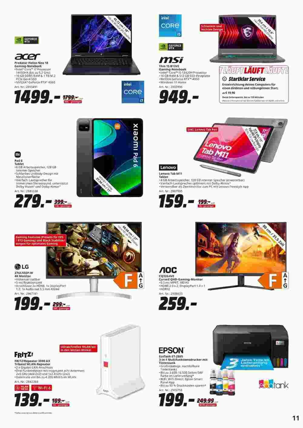 MediaMarkt Prospekt (ab 26.08.2024) zum Blättern - Seite 11