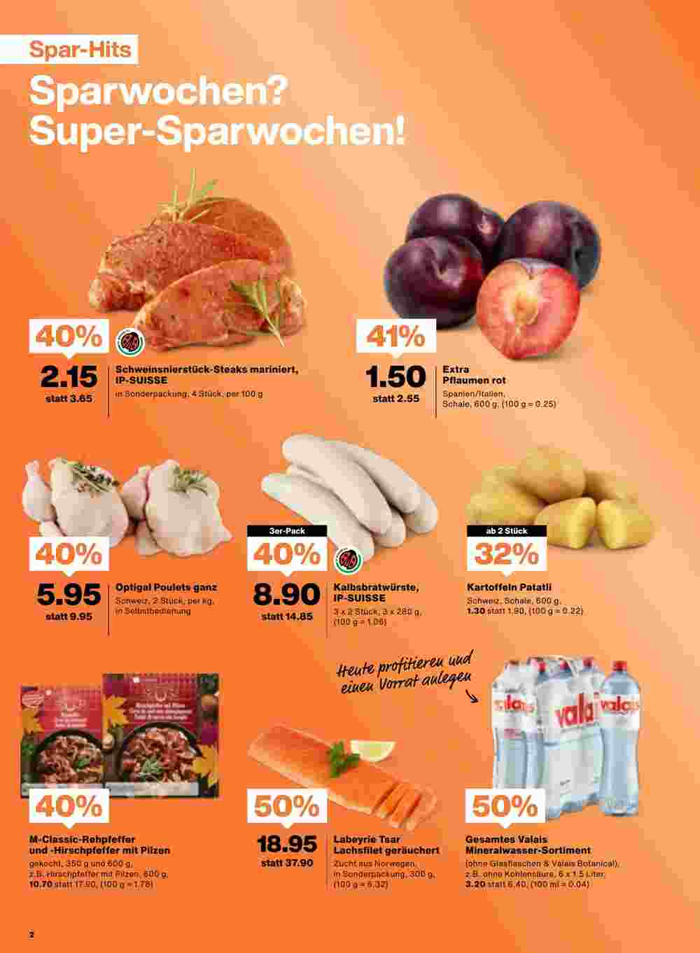 Migros Prospekt (ab 27.08.2024) zum Blättern - Seite 2