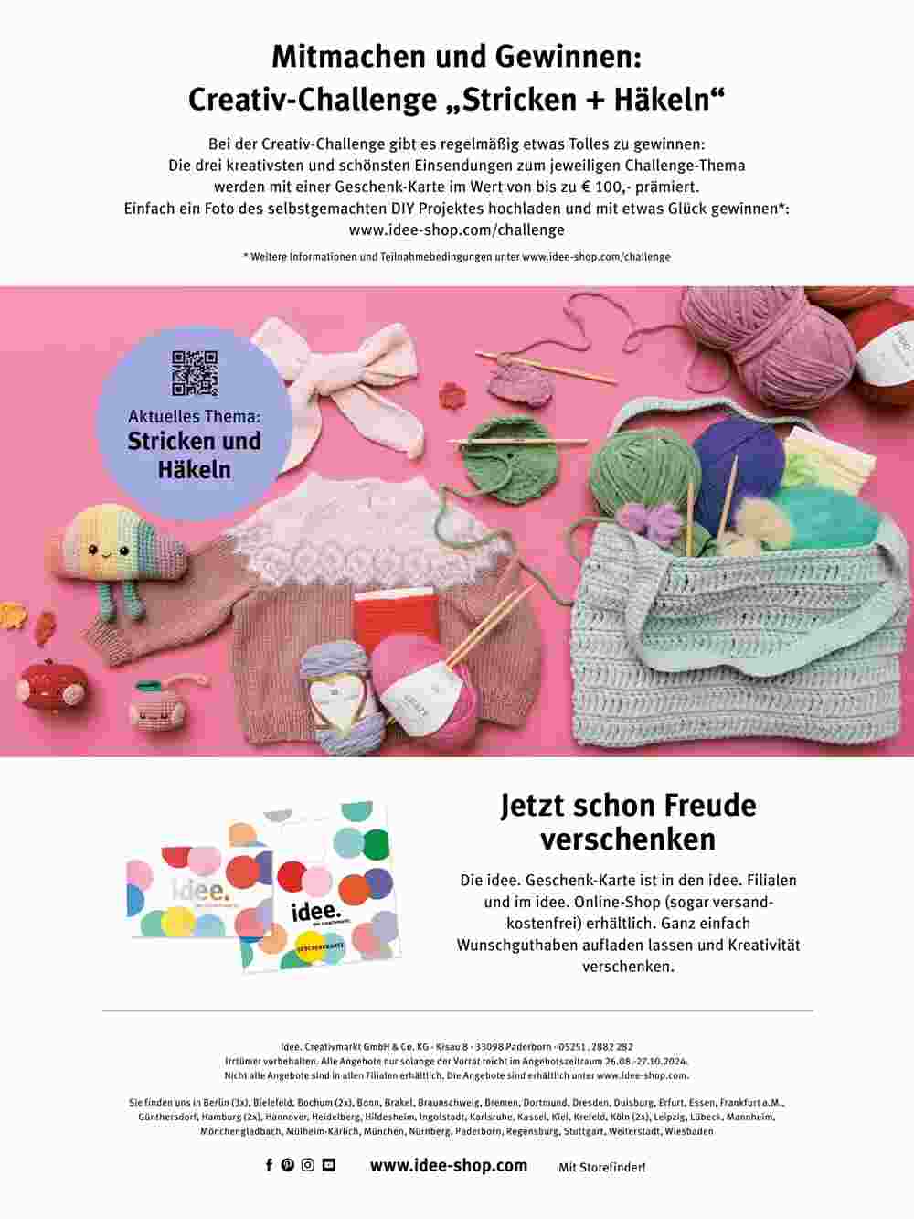 Idee Creativmarkt Prospekt (ab 01.09.2024) zum Blättern - Seite 16