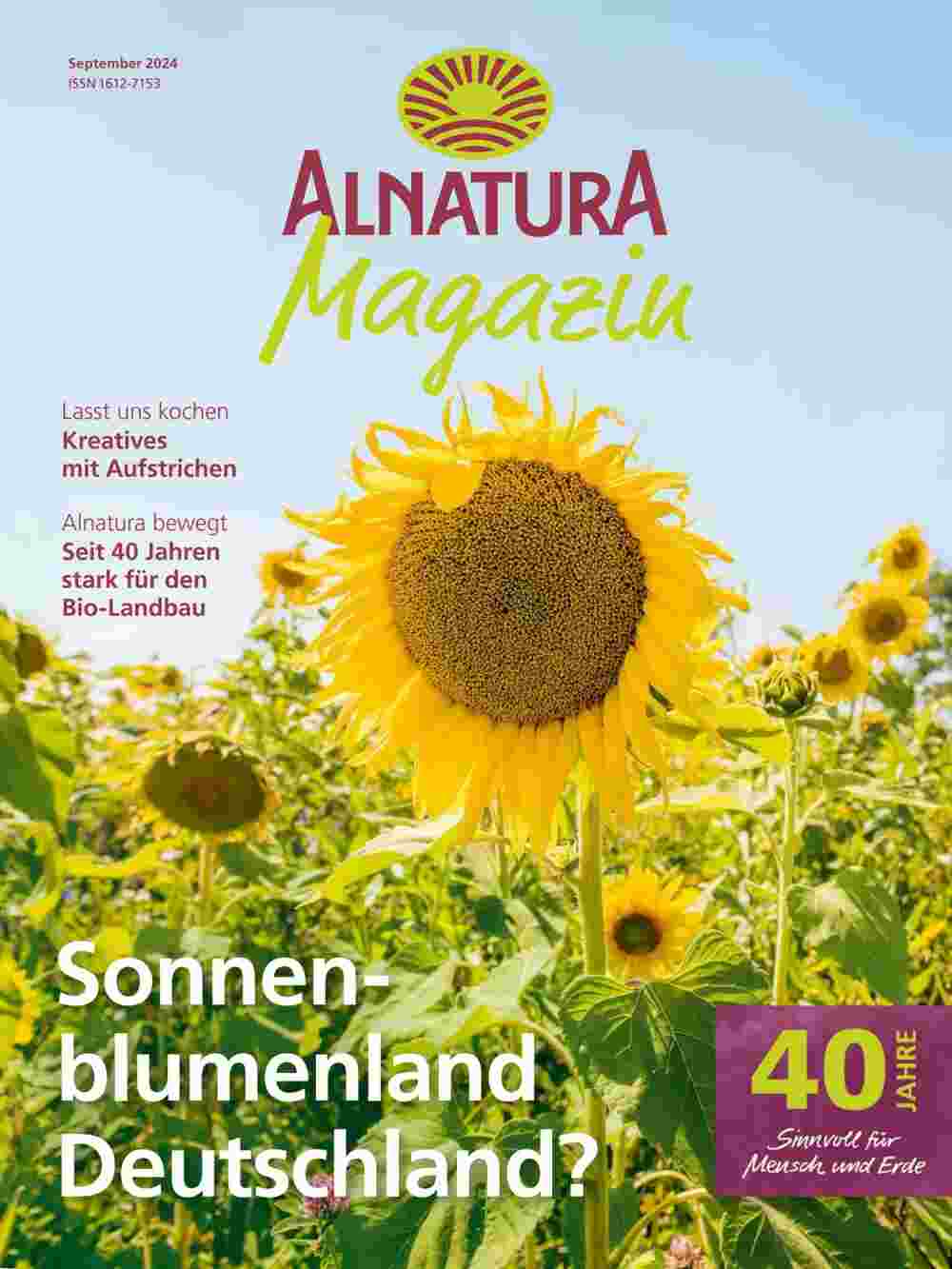 Alnatura Prospekt (ab 01.09.2024) zum Blättern - Seite 1