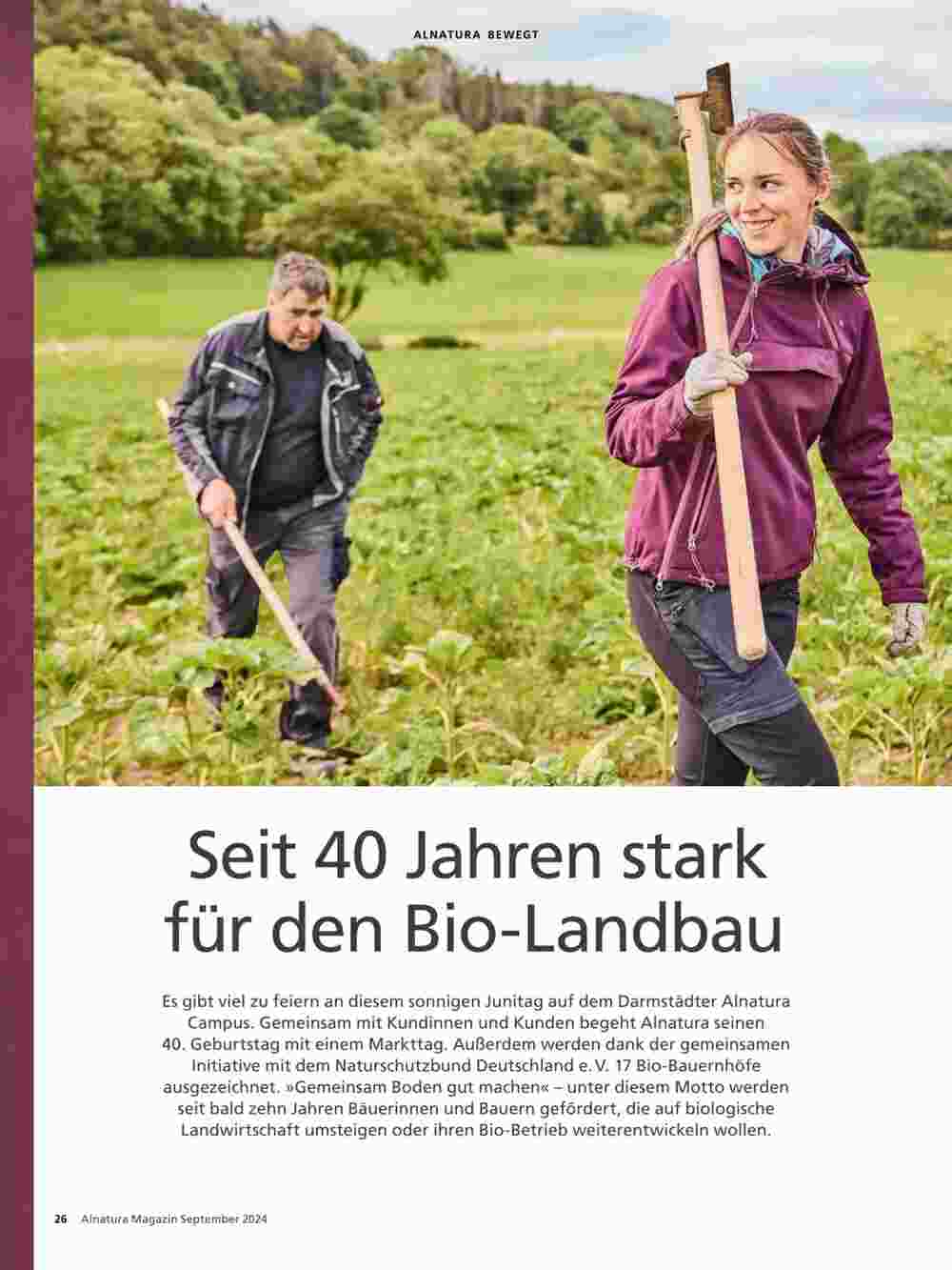 Alnatura Prospekt (ab 01.09.2024) zum Blättern - Seite 26