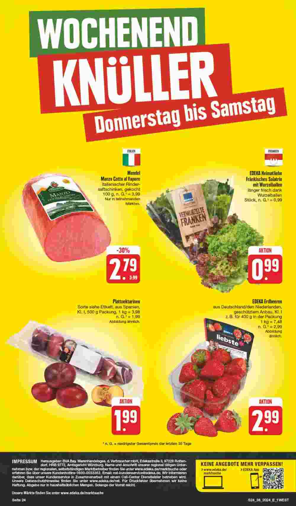 Edeka Spiegel Prospekt (ab 02.09.2024) zum Blättern - Seite 24