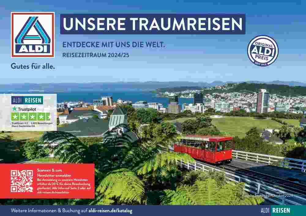 ALDI Nord Reisen Prospekt (ab 02.09.2024) zum Blättern - Seite 1