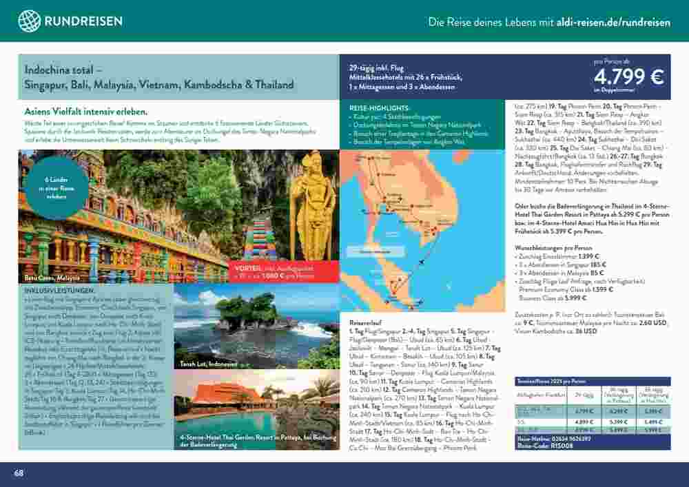 ALDI Nord Reisen Prospekt (ab 02.09.2024) zum Blättern - Seite 68