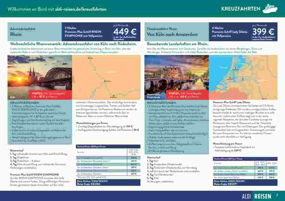 ALDI Nord Reisen Prospekt (ab 02.09.2024) zum Blättern - Seite 7