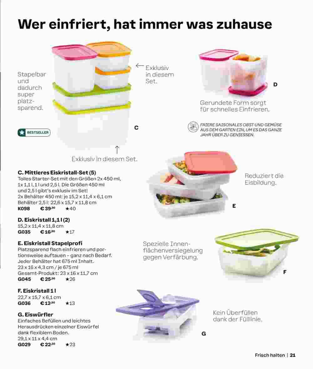 Tupperware Prospekt (ab 02.09.2024) zum Blättern - Seite 21