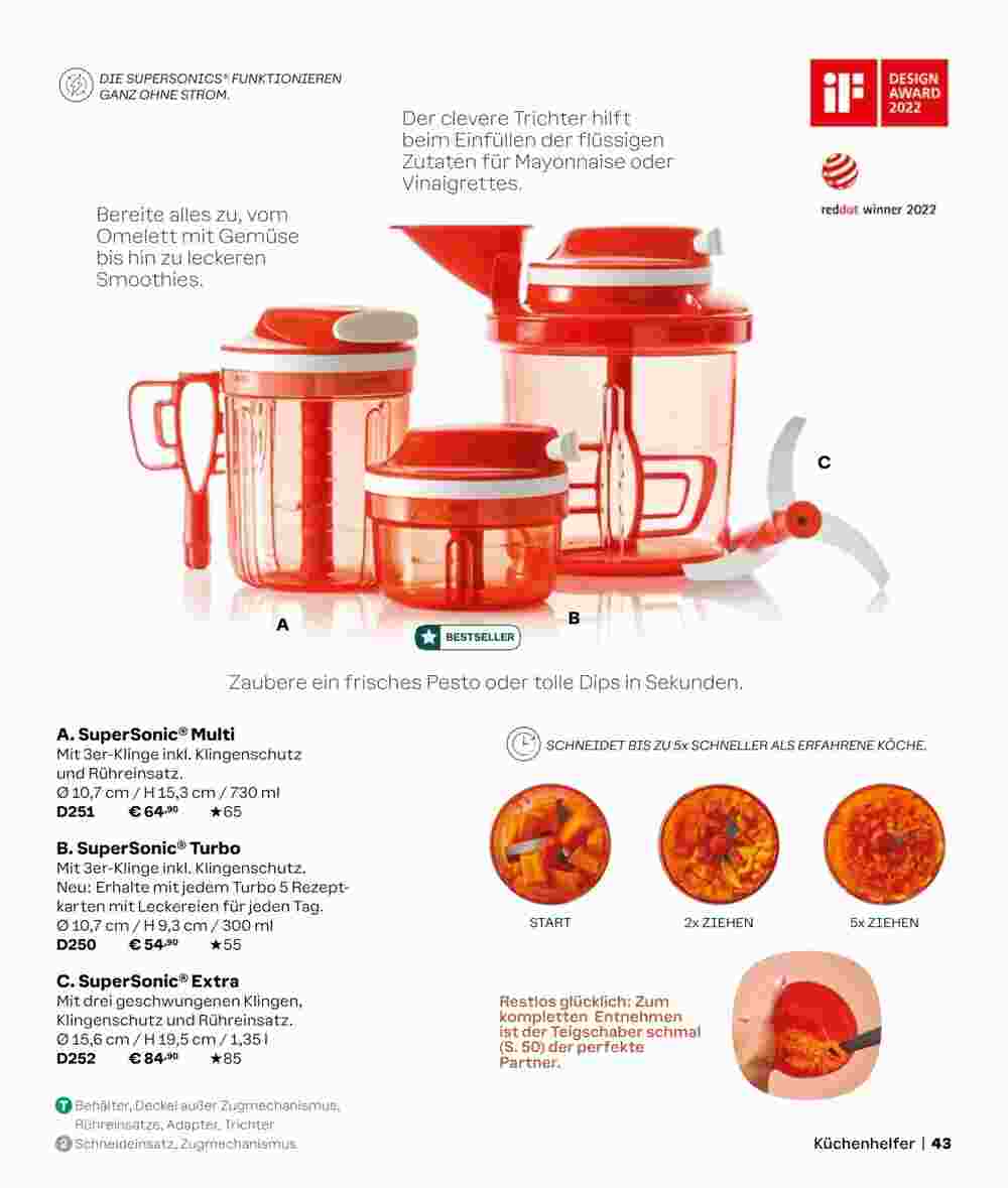 Tupperware Prospekt (ab 02.09.2024) zum Blättern - Seite 43