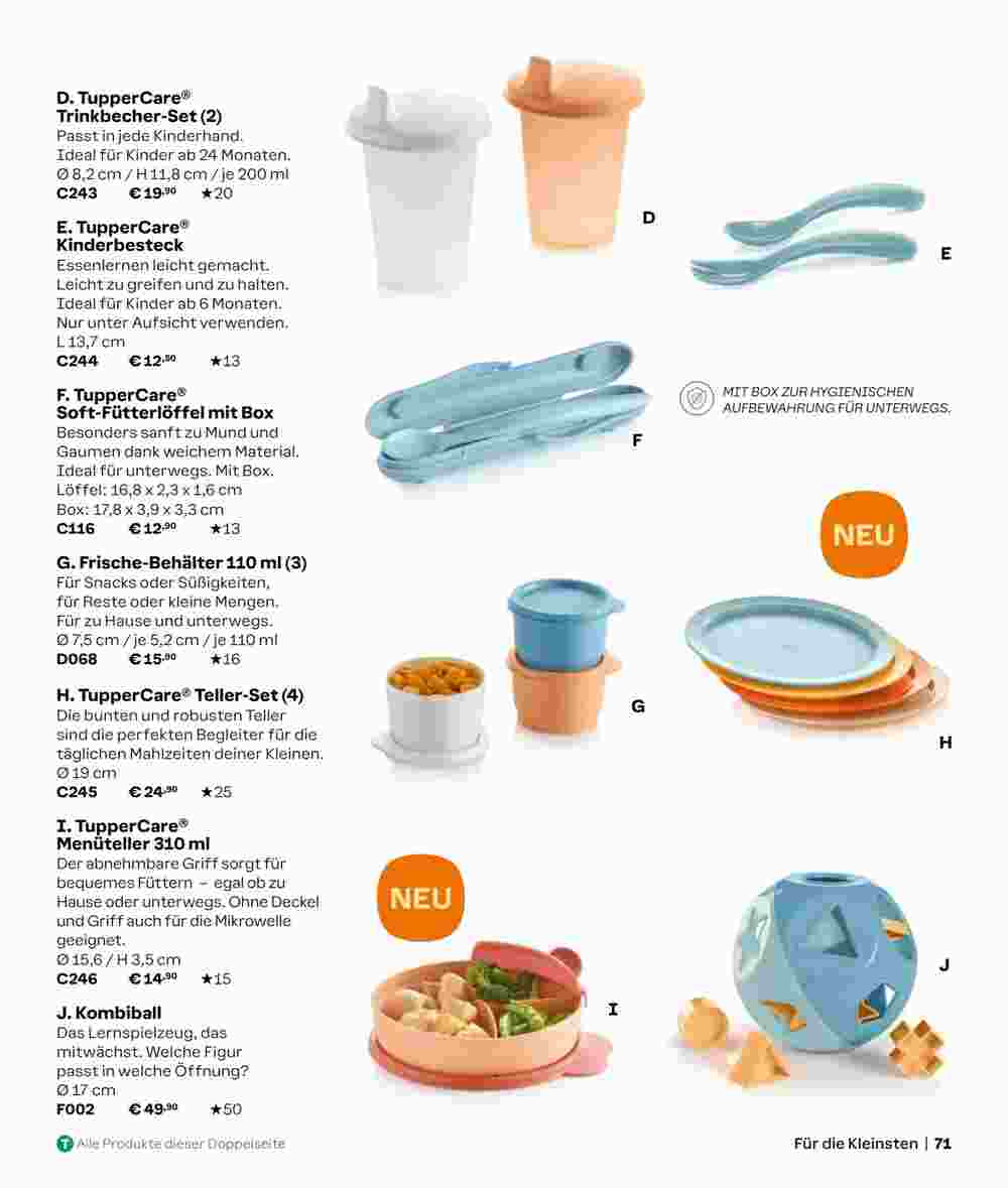 Tupperware Prospekt (ab 02.09.2024) zum Blättern - Seite 71