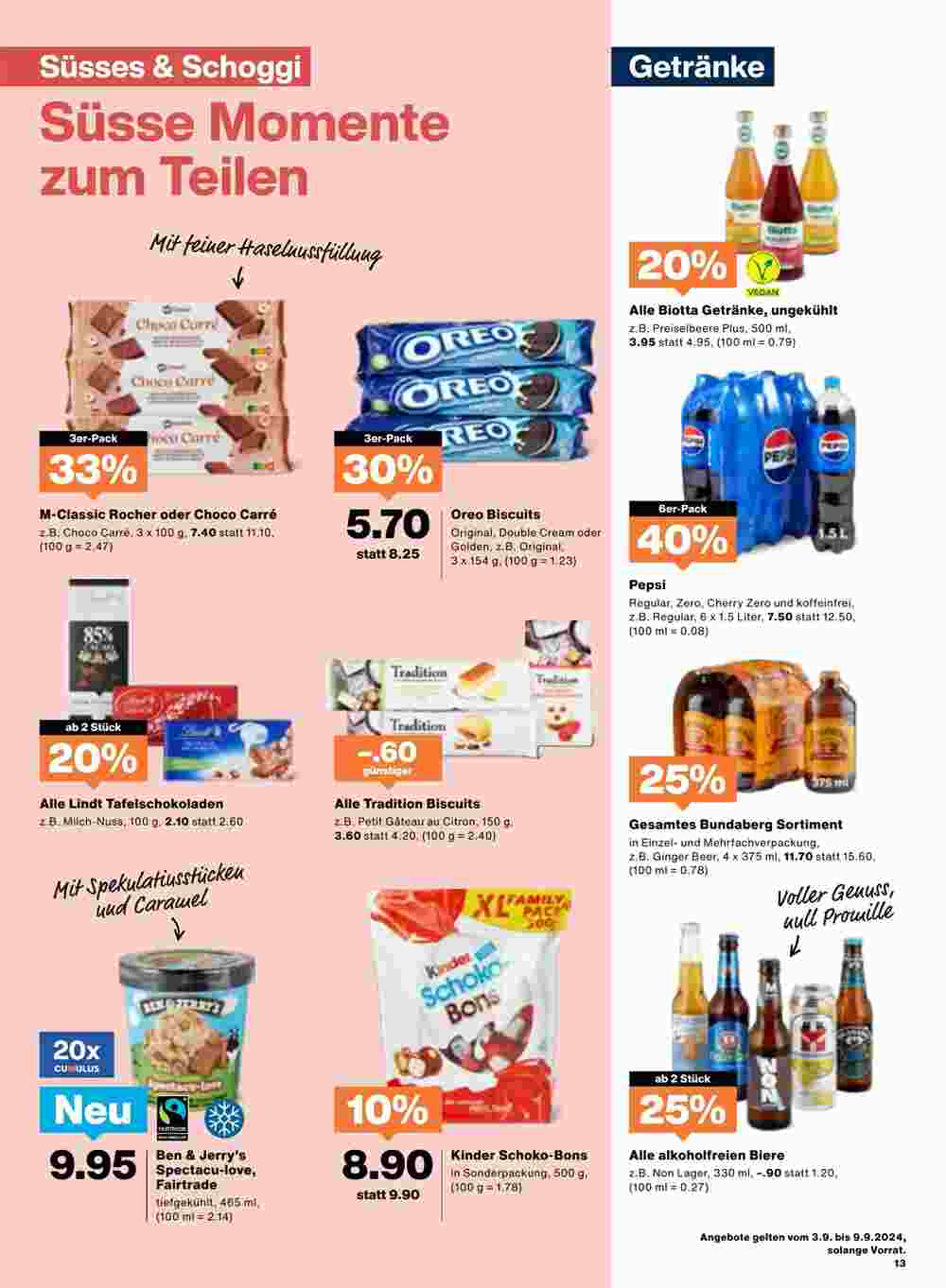 Migros Prospekt (ab 03.09.2024) zum Blättern - Seite 13