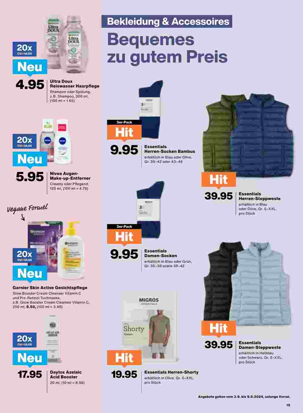 Migros Prospekt (ab 03.09.2024) zum Blättern - Seite 15