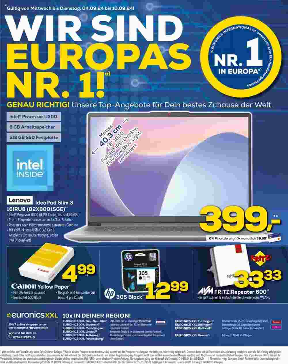 Euronics Prospekt (ab 04.09.2024) zum Blättern - Seite 16