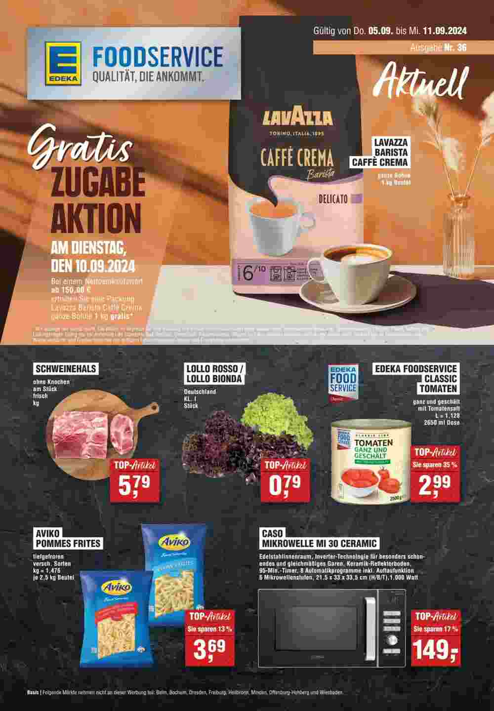 EDEKA Foodservice Prospekt (ab 05.09.2024) zum Blättern - Seite 1