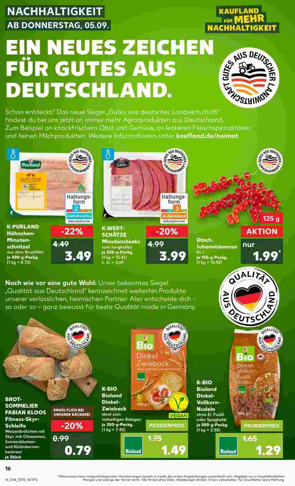 Kaufland Prospekt (ab 05.09.2024) zum Blättern - Seite 16