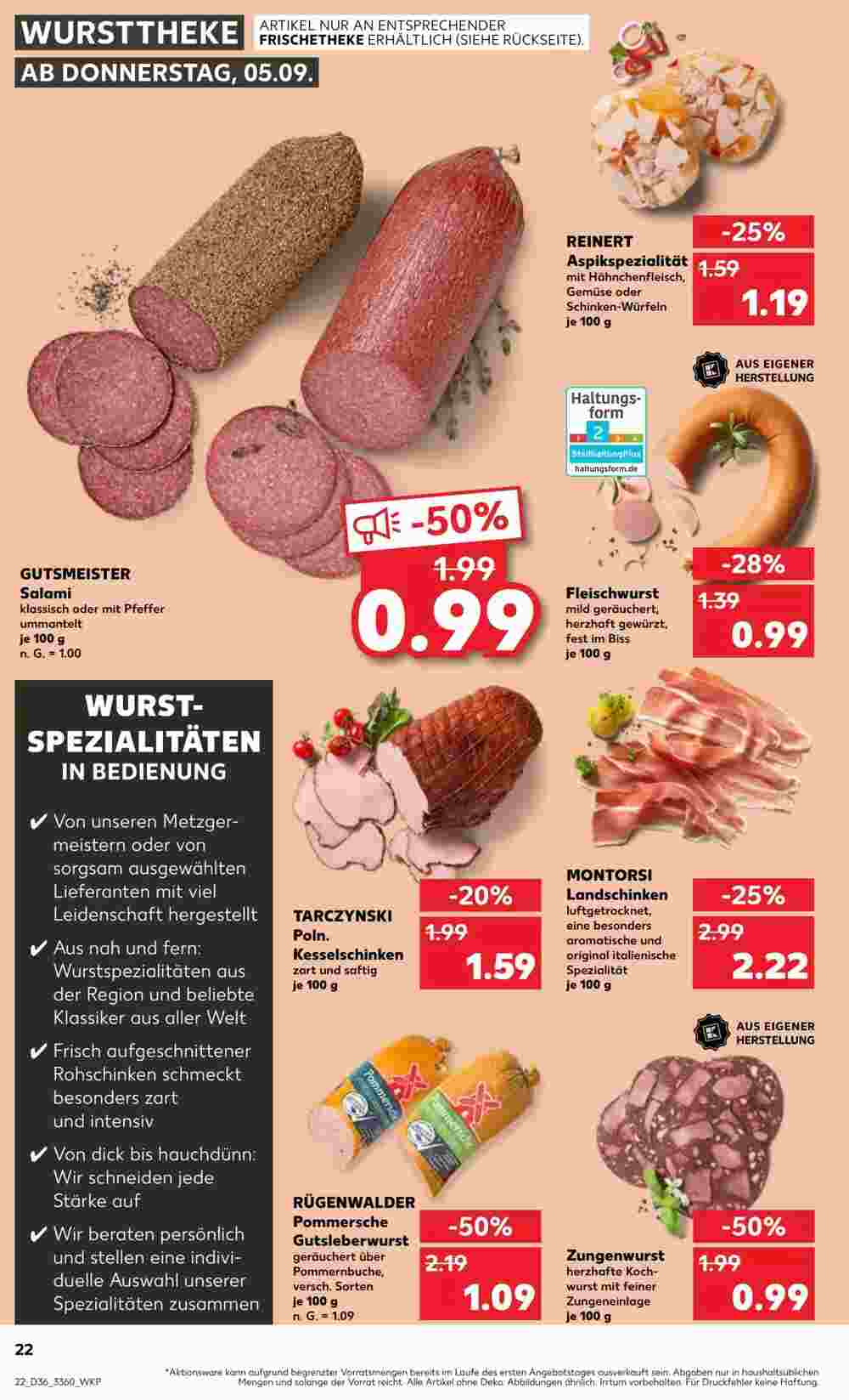 Kaufland Prospekt (ab 05.09.2024) zum Blättern - Seite 22