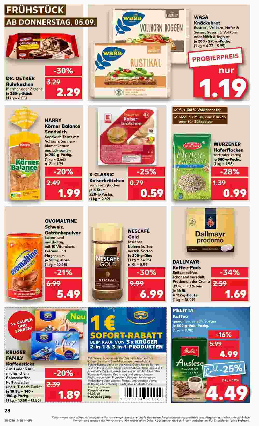 Kaufland Prospekt (ab 05.09.2024) zum Blättern - Seite 28