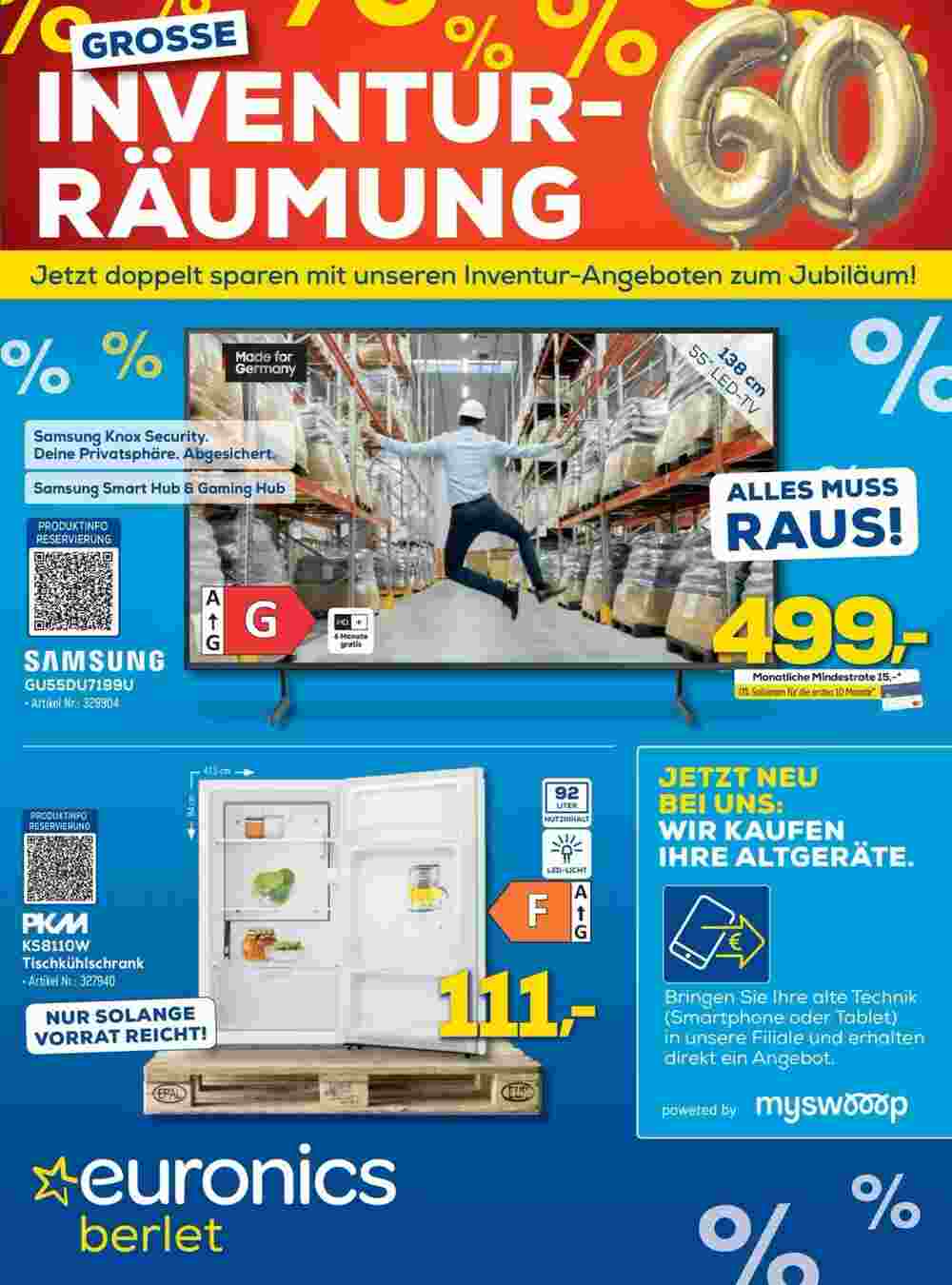 Euronics Prospekt (ab 07.09.2024) zum Blättern - Seite 1