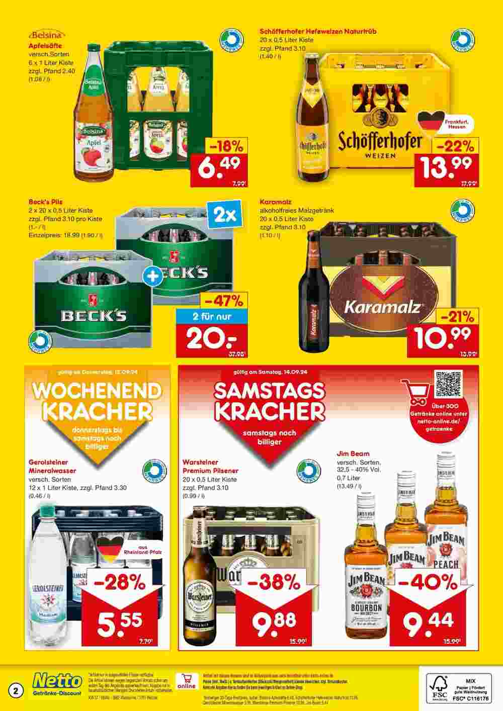 Netto Getränke Discount Prospekt (ab 08.09.2024) zum Blättern - Seite 2