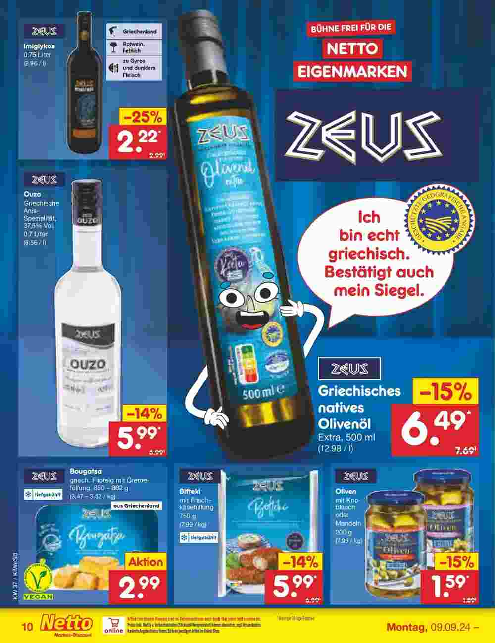 Netto Marken-Discount Prospekt (ab 08.09.2024) zum Blättern - Seite 10