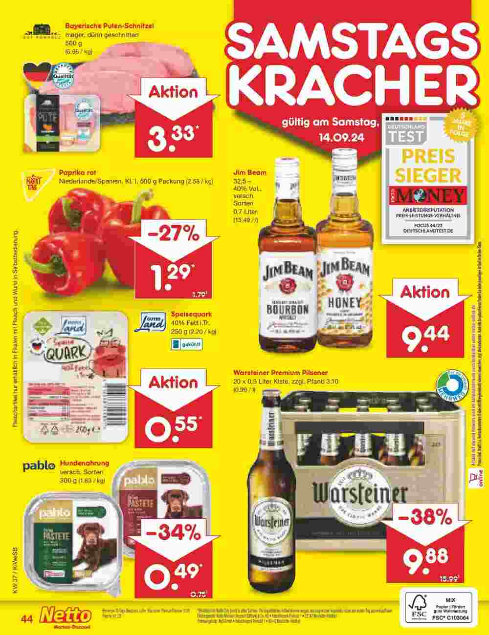 Netto Marken-Discount Prospekt (ab 08.09.2024) zum Blättern - Seite 52