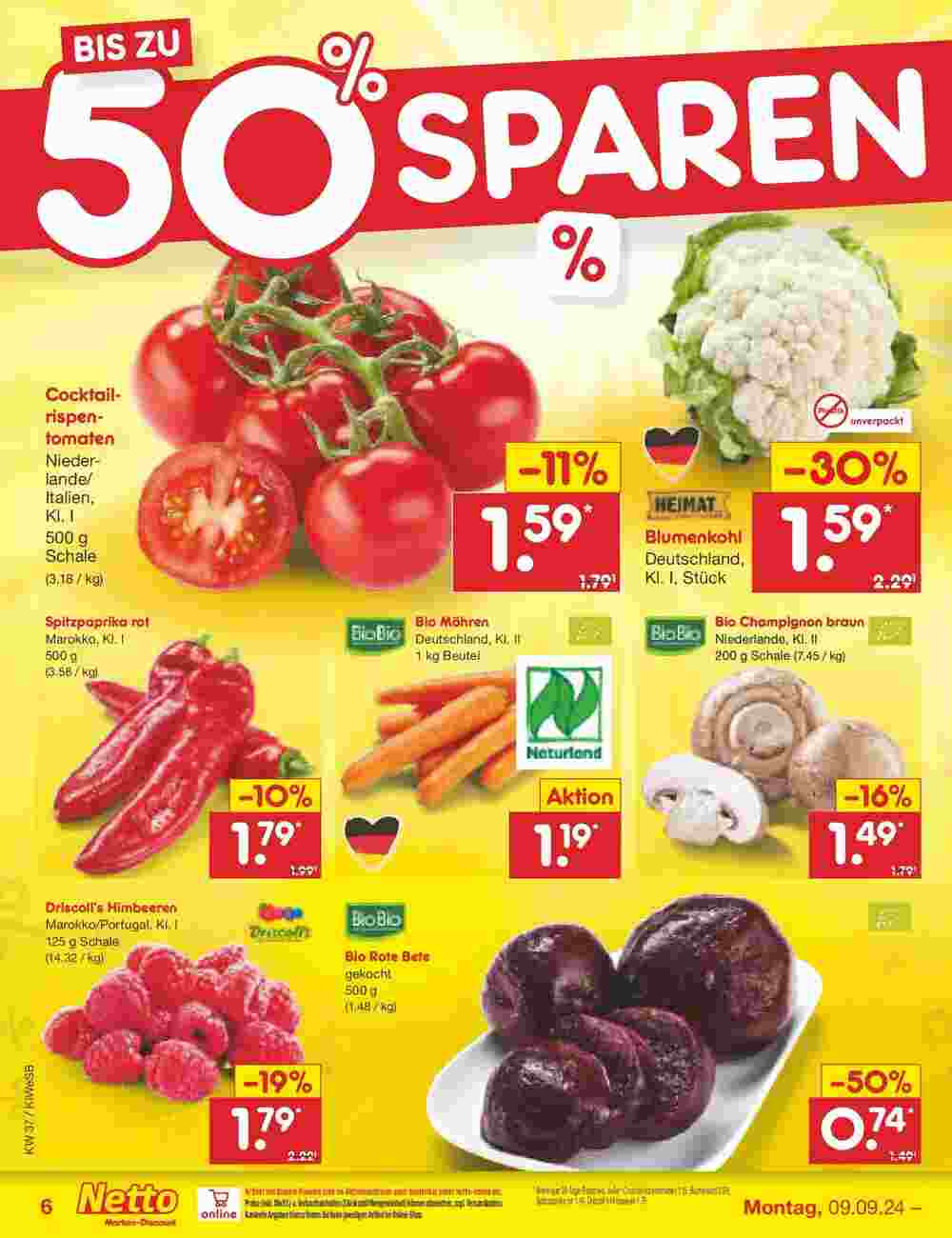 Netto Marken-Discount Prospekt (ab 08.09.2024) zum Blättern - Seite 6