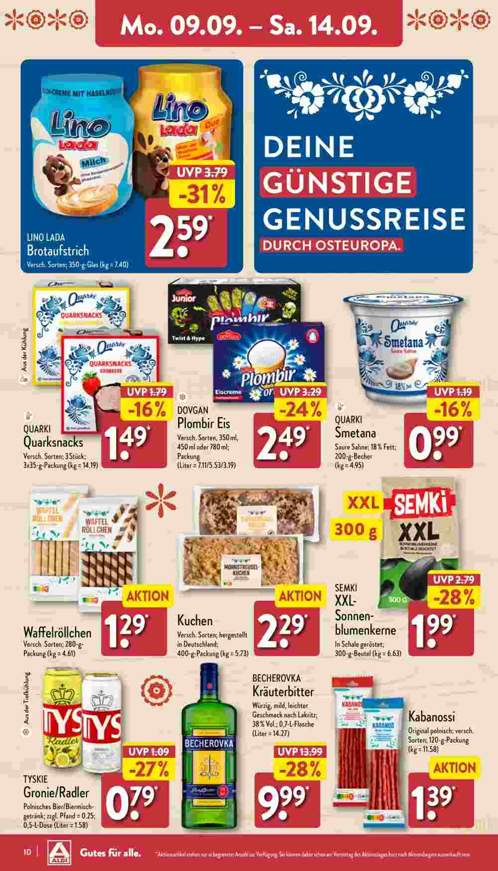 Aldi Nord Prospekt (ab 09.09.2024) zum Blättern - Seite 10