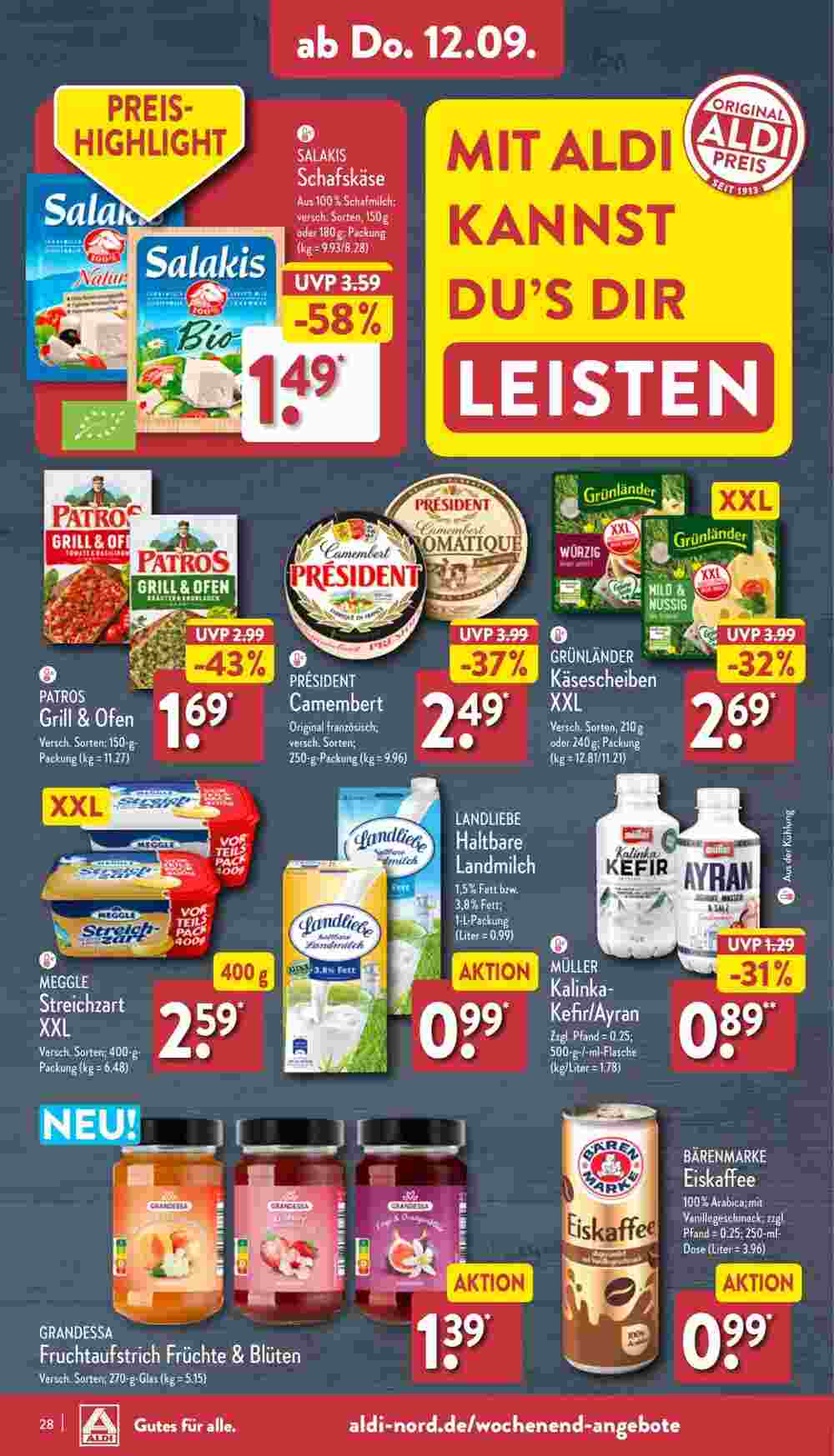 Aldi Nord Prospekt (ab 09.09.2024) zum Blättern - Seite 28