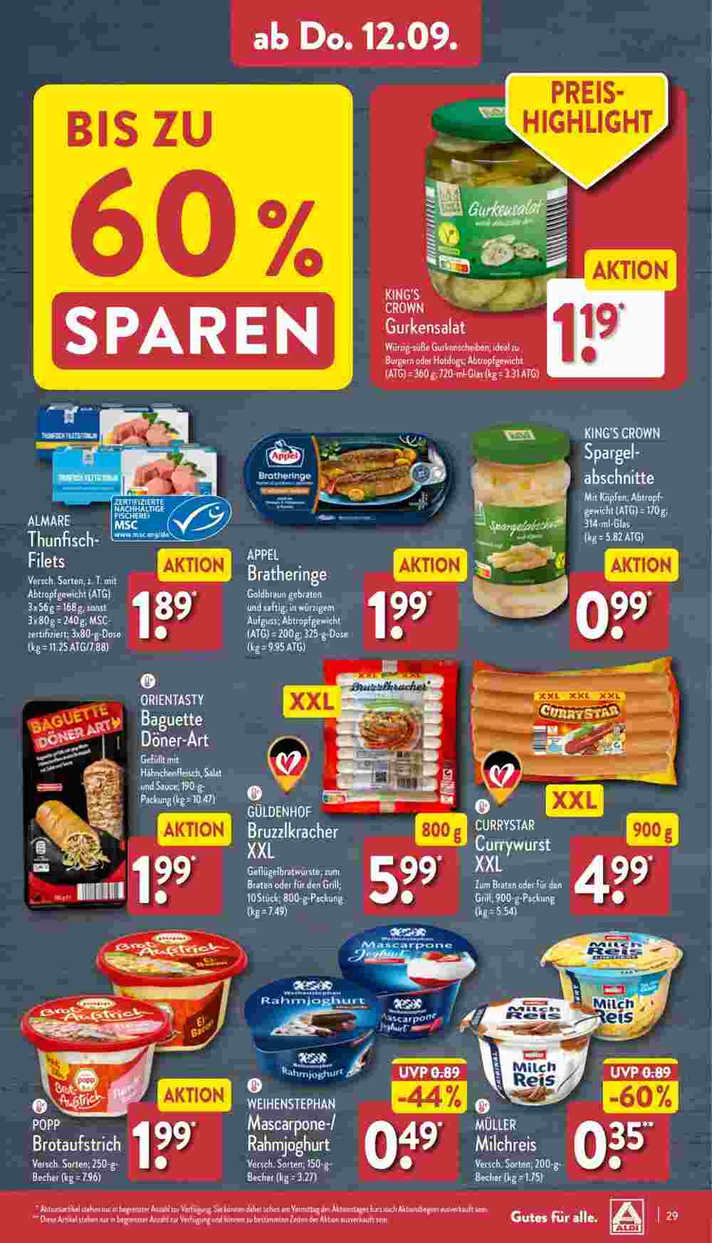 Aldi Nord Prospekt (ab 09.09.2024) zum Blättern - Seite 29