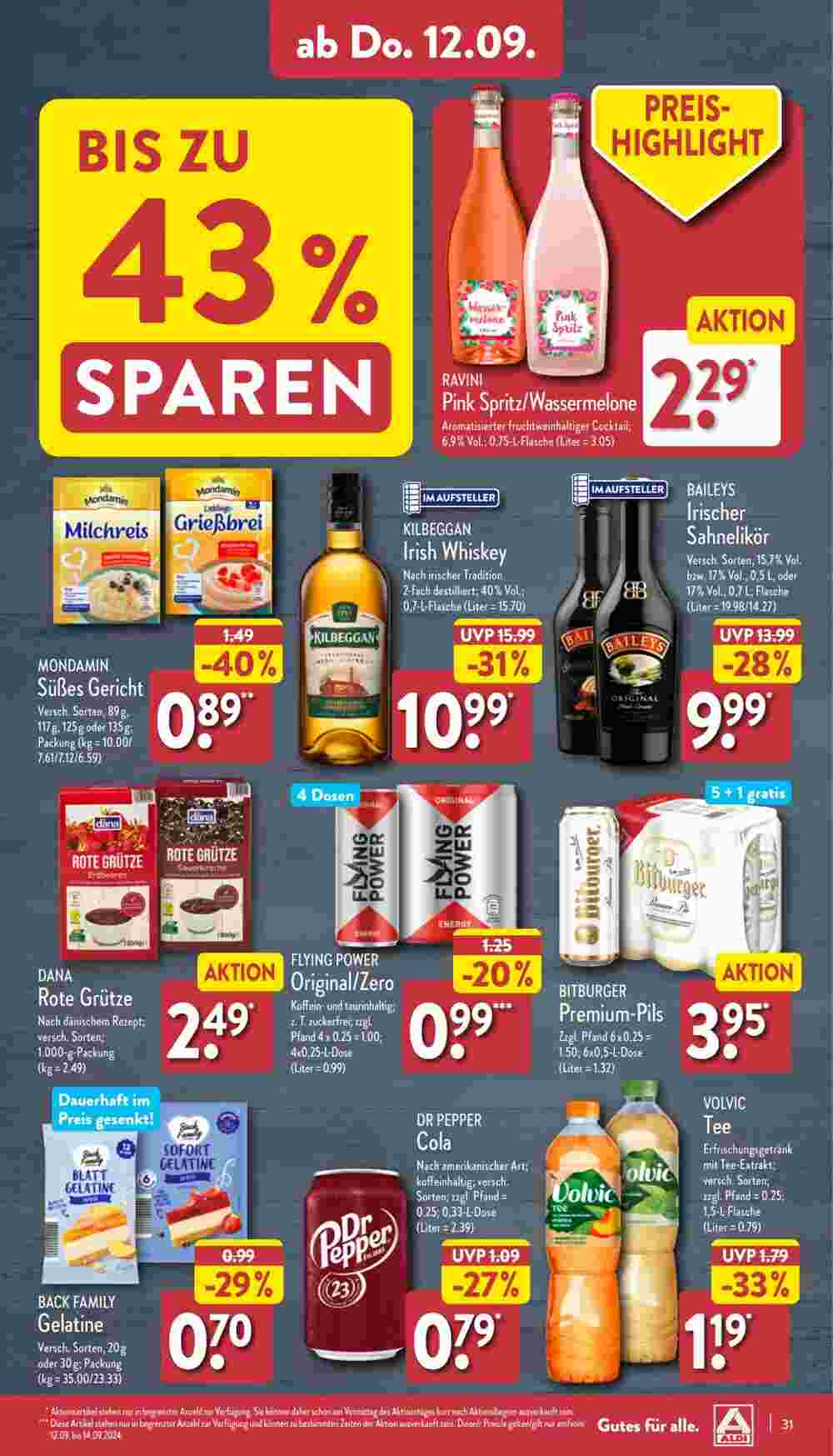 Aldi Nord Prospekt (ab 09.09.2024) zum Blättern - Seite 31