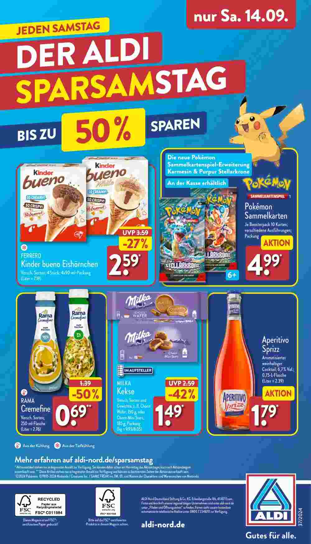 Aldi Nord Prospekt (ab 09.09.2024) zum Blättern - Seite 38