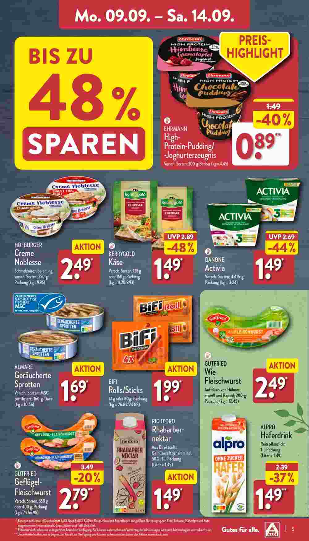 Aldi Nord Prospekt (ab 09.09.2024) zum Blättern - Seite 5