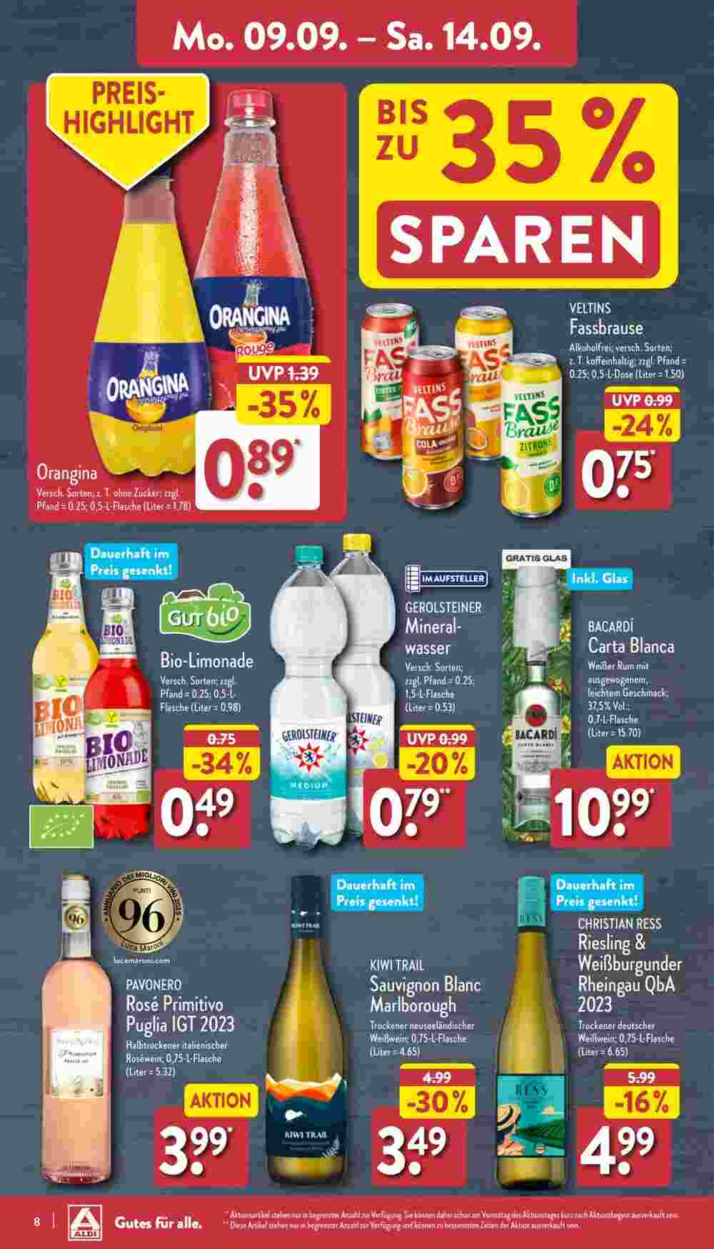 Aldi Nord Prospekt (ab 09.09.2024) zum Blättern - Seite 8