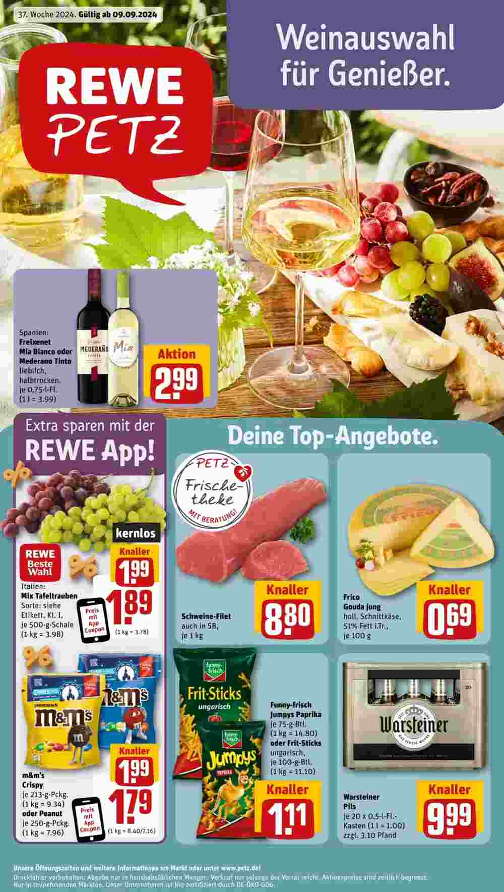 REWE PETZ Prospekt (ab 09.09.2024) zum Blättern - Seite 1