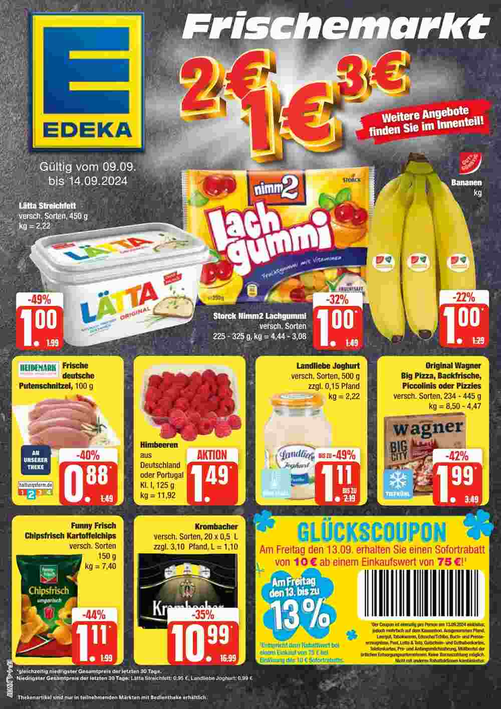 Edeka Sagard Prospekt (ab 09.09.2024) zum Blättern - Seite 1