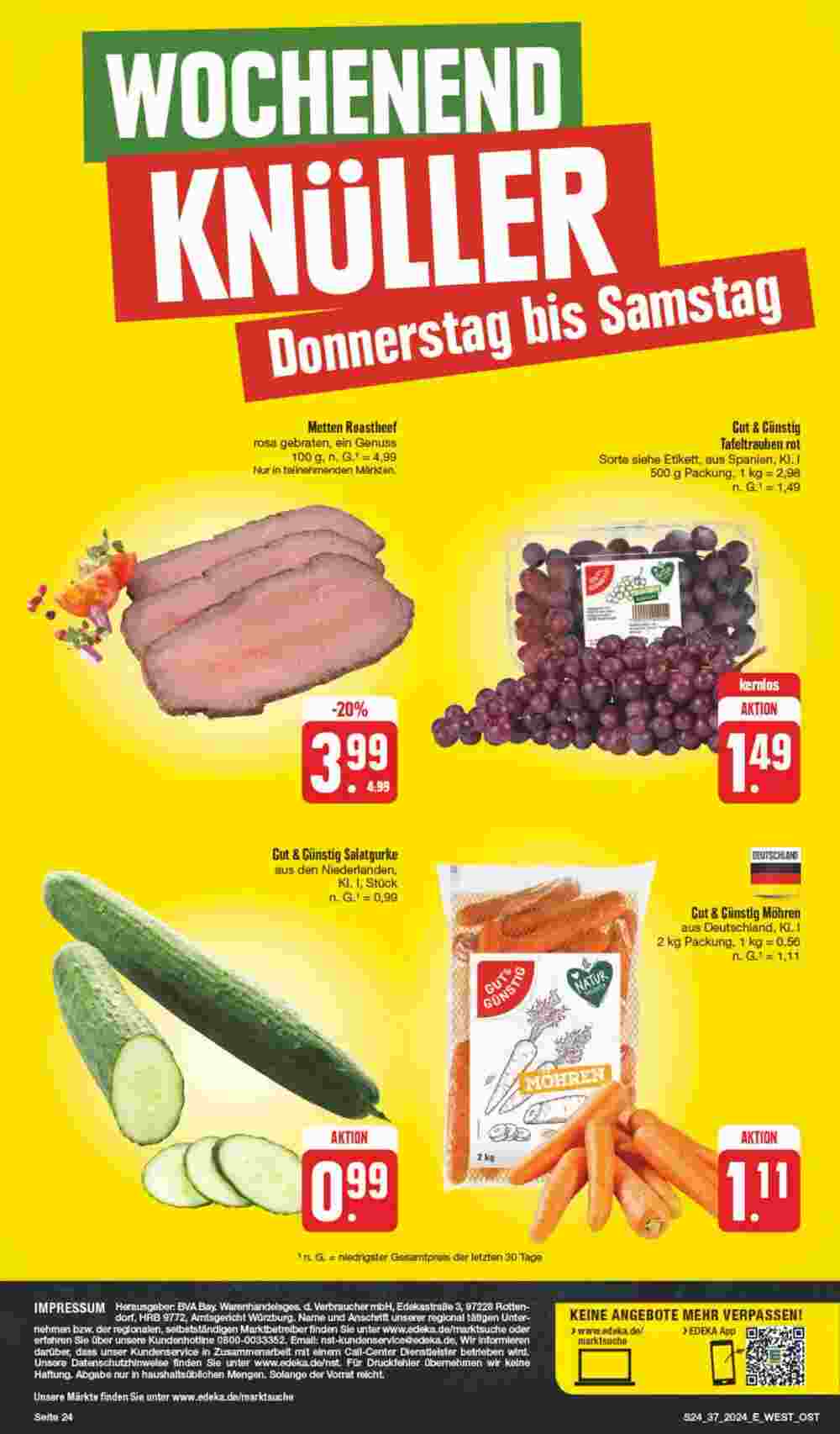 Edeka Spiegel Prospekt (ab 09.09.2024) zum Blättern - Seite 24