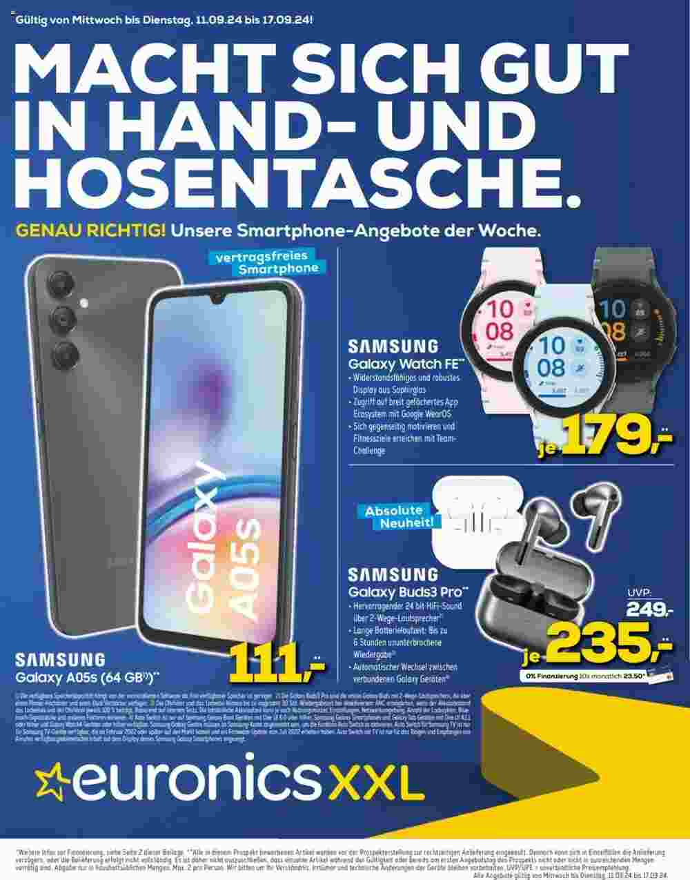 Euronics Prospekt (ab 11.09.2024) zum Blättern - Seite 1