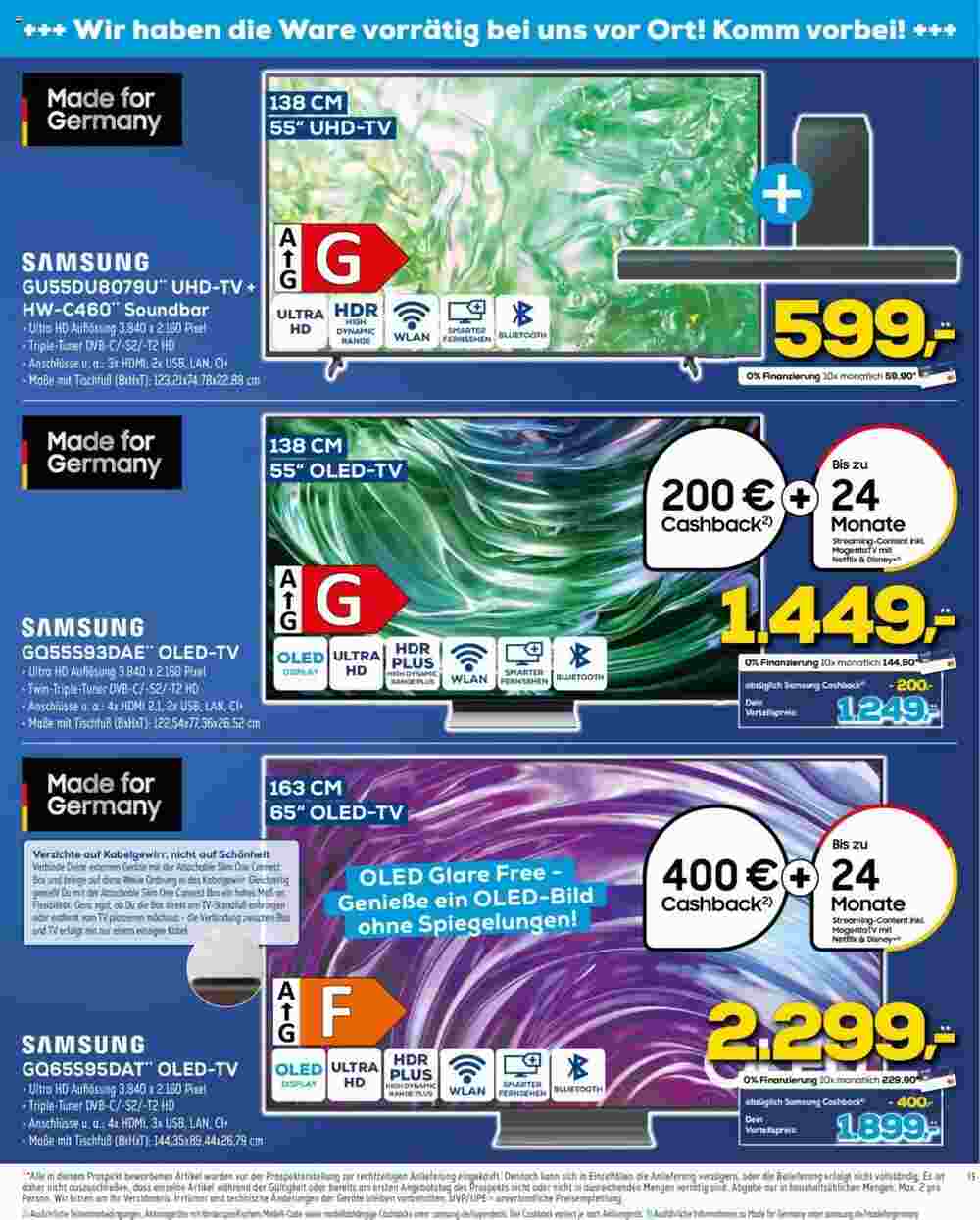 Euronics Prospekt (ab 11.09.2024) zum Blättern - Seite 15