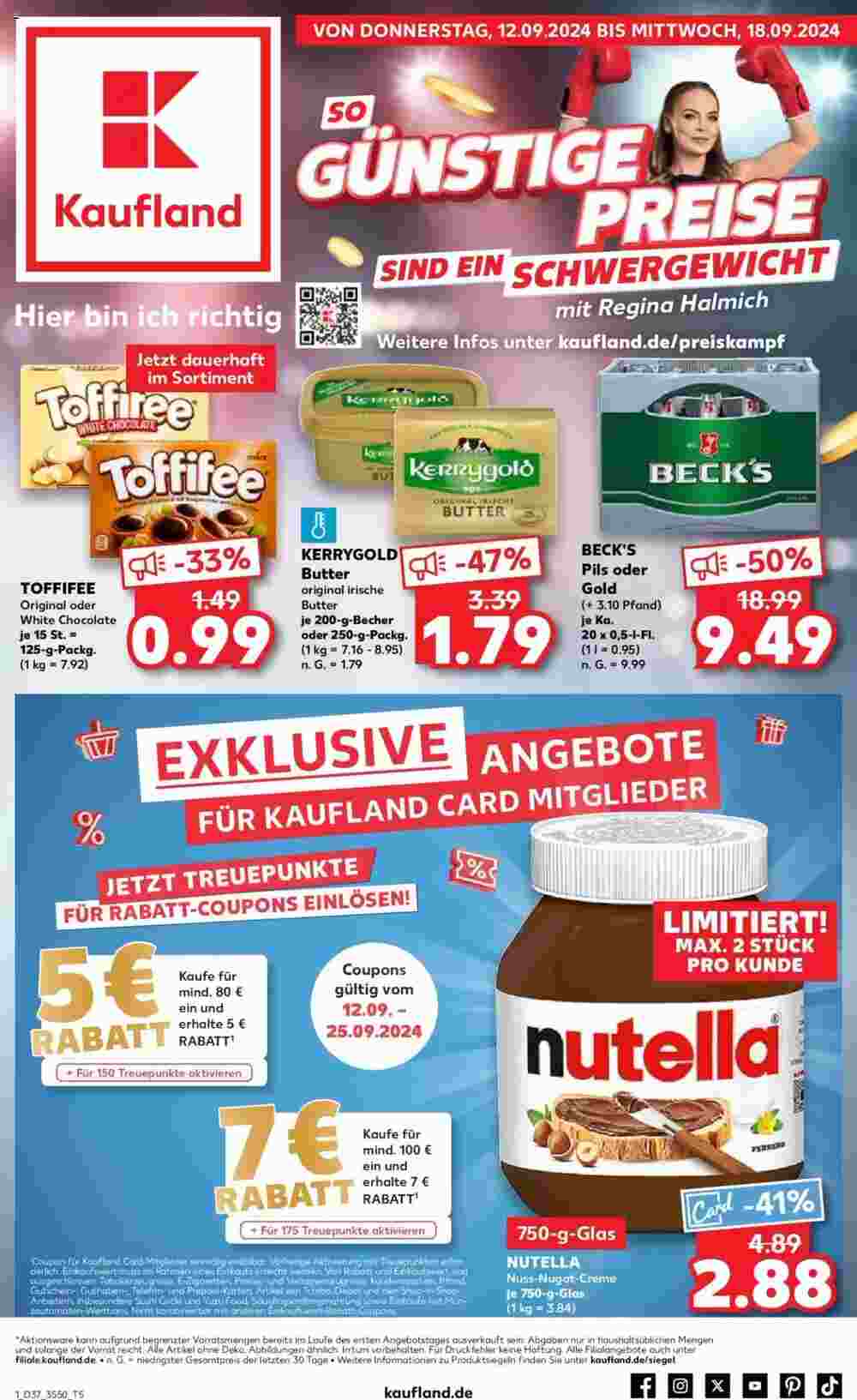 Kaufland Prospekt (ab 12.09.2024) zum Blättern - Seite 1