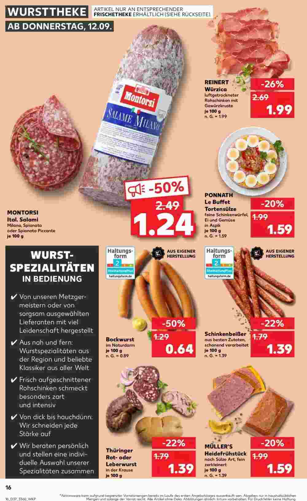 Kaufland Prospekt (ab 12.09.2024) zum Blättern - Seite 16