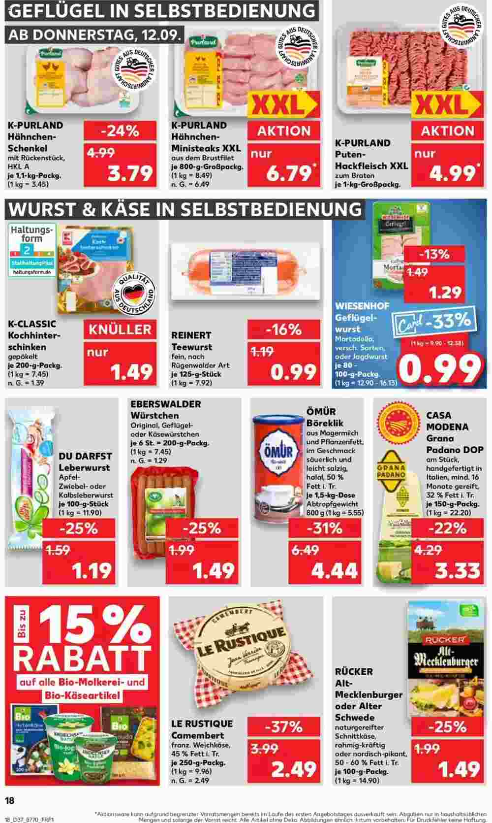 Kaufland Prospekt (ab 12.09.2024) zum Blättern - Seite 18