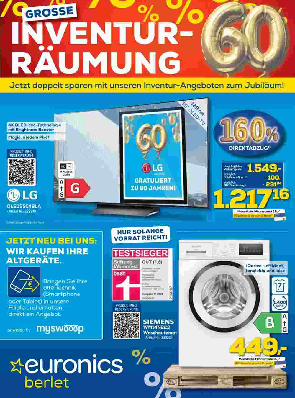 Euronics Prospekt (ab 14.09.2024) zum Blättern - Seite 1