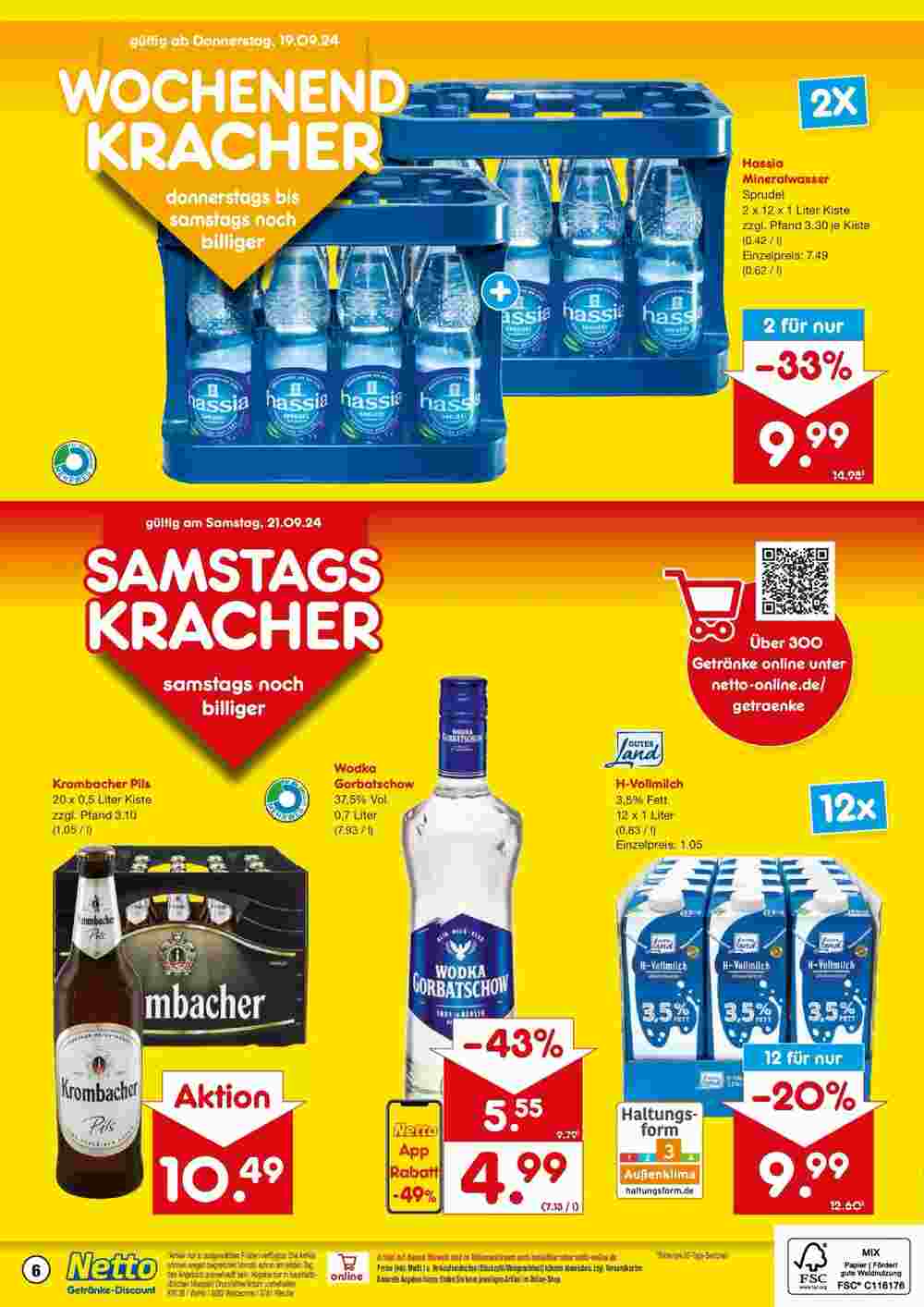 Netto Getränke Discount Prospekt (ab 15.09.2024) zum Blättern - Seite 6