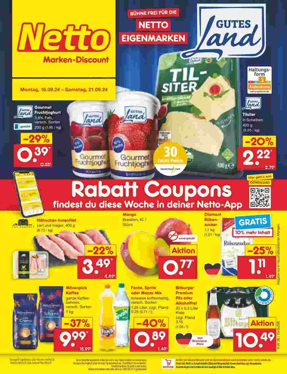 Netto Marken-Discount Prospekt (ab 15.09.2024) zum Blättern - Seite 1