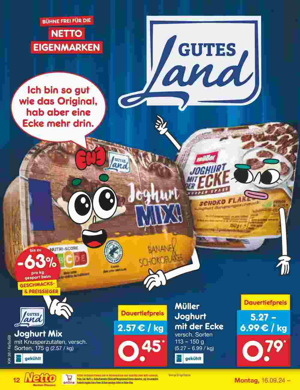 Netto Marken-Discount Prospekt (ab 15.09.2024) zum Blättern - Seite 12