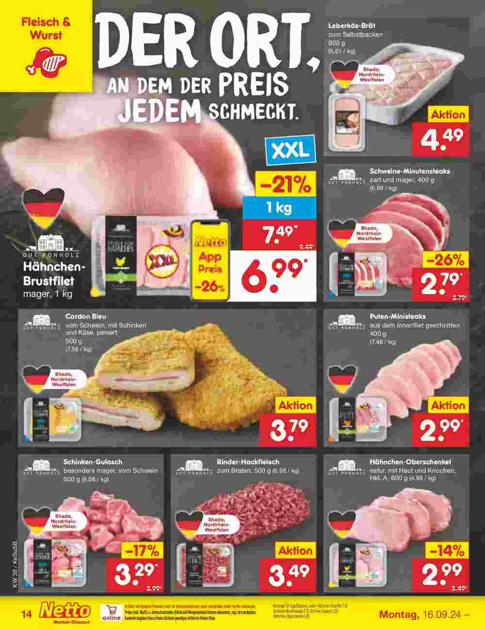 Netto Marken-Discount Prospekt (ab 15.09.2024) zum Blättern - Seite 14