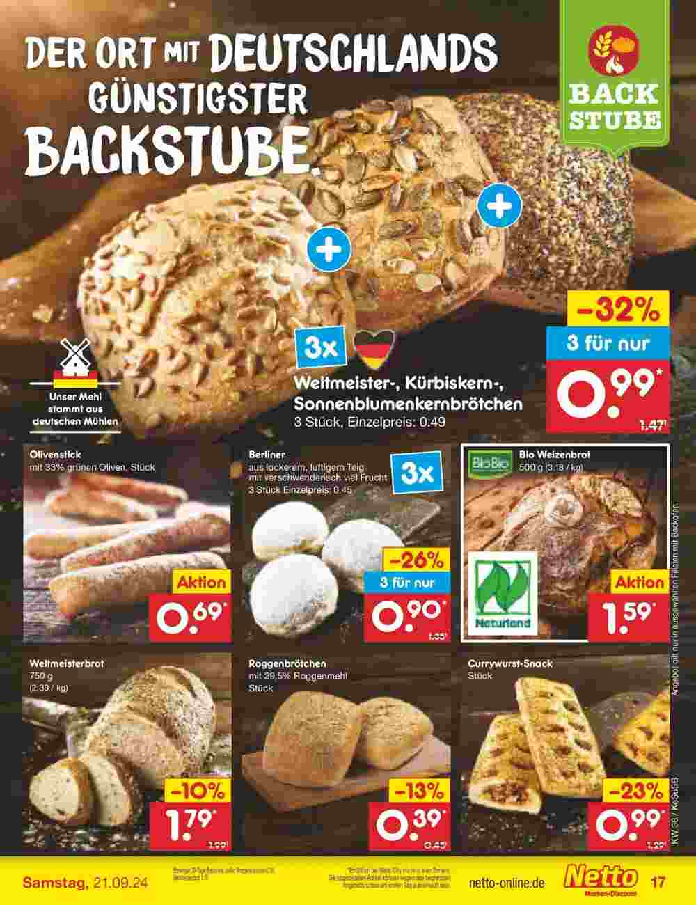 Netto Marken-Discount Prospekt (ab 15.09.2024) zum Blättern - Seite 21