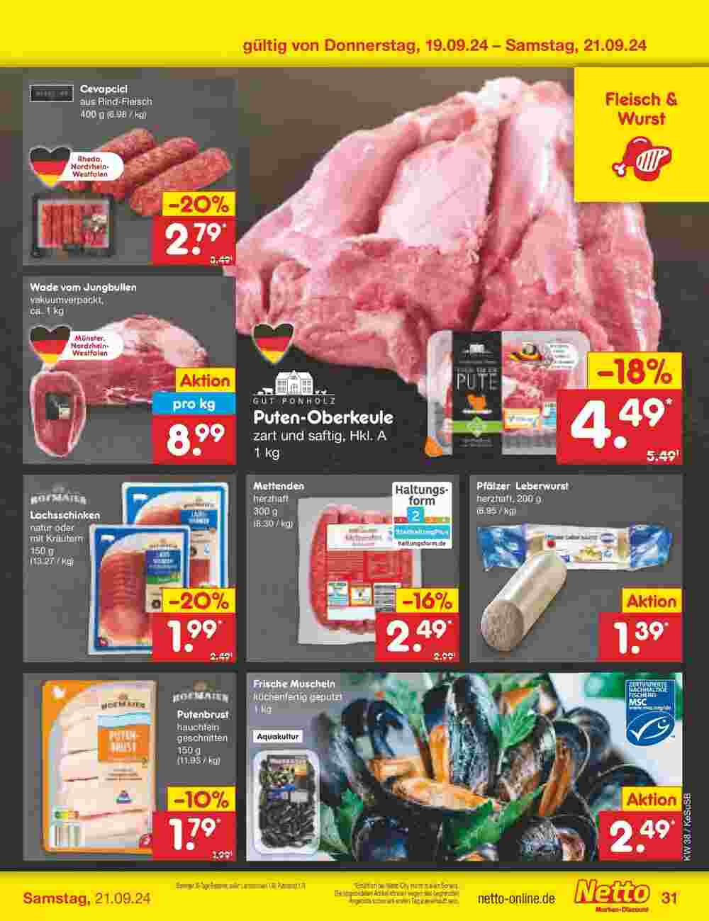 Netto Marken-Discount Prospekt (ab 15.09.2024) zum Blättern - Seite 41