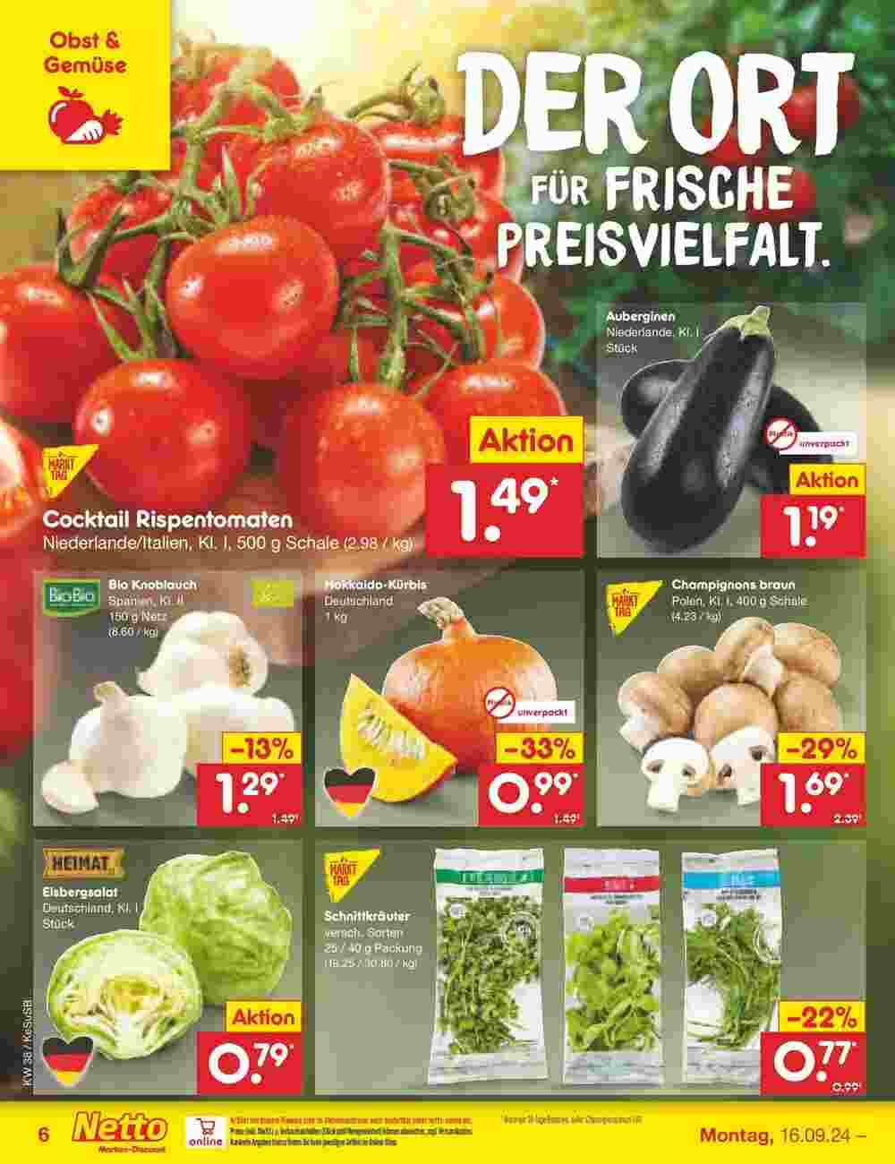 Netto Marken-Discount Prospekt (ab 15.09.2024) zum Blättern - Seite 6