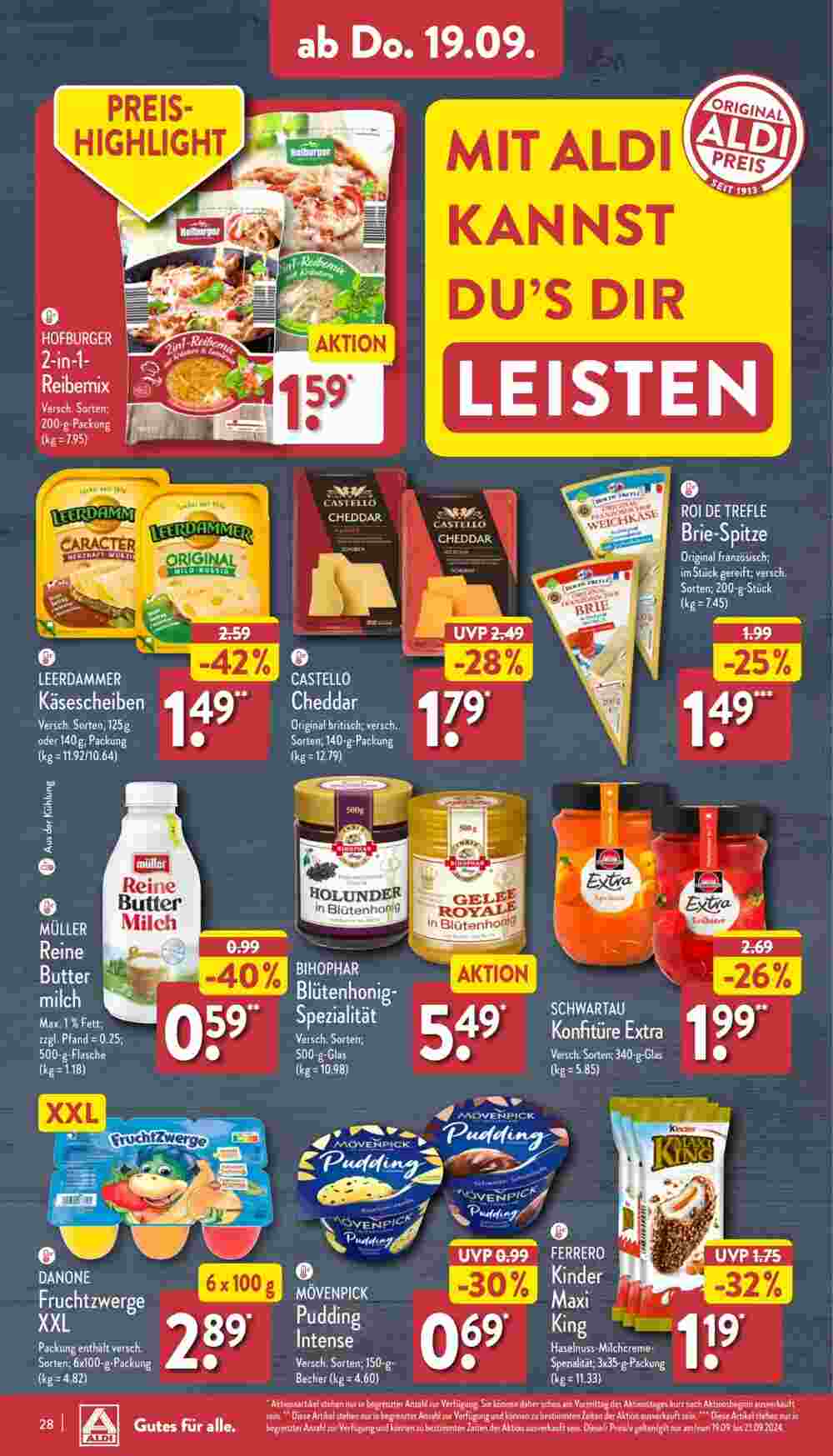 Aldi Nord Prospekt (ab 16.09.2024) zum Blättern - Seite 28