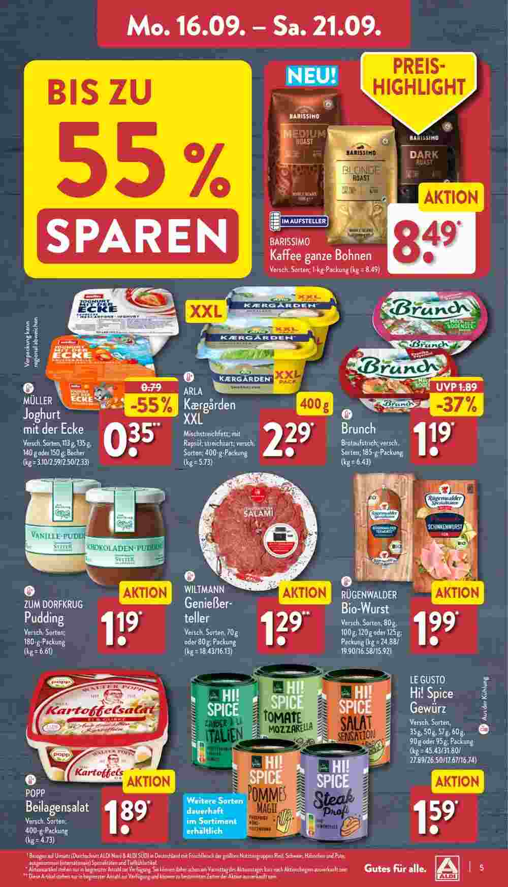 Aldi Nord Prospekt (ab 16.09.2024) zum Blättern - Seite 5